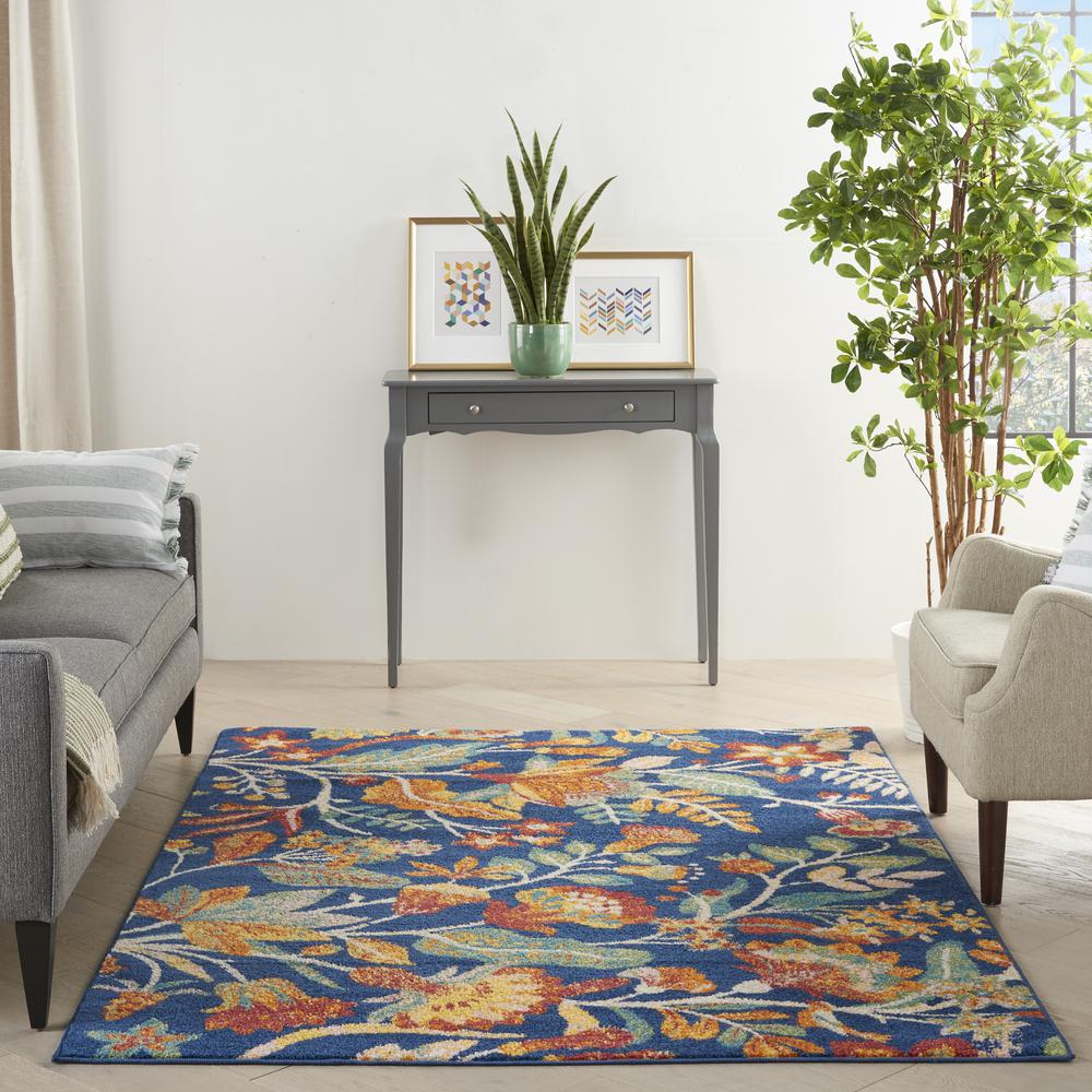Bohemian Rectangle Area Rug, 5' x 7'. Picture 9