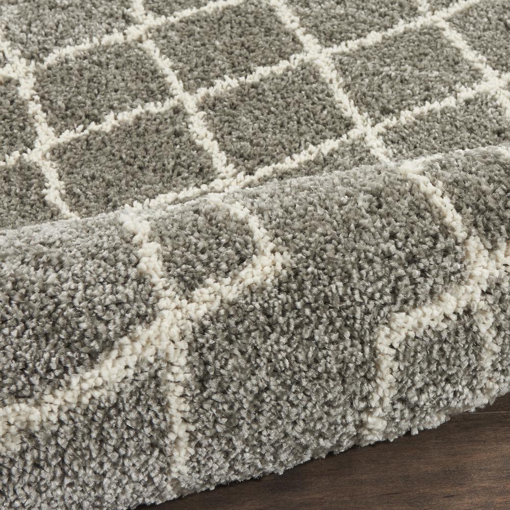Nourison Home Geometric Shag Area Rug. Picture 8