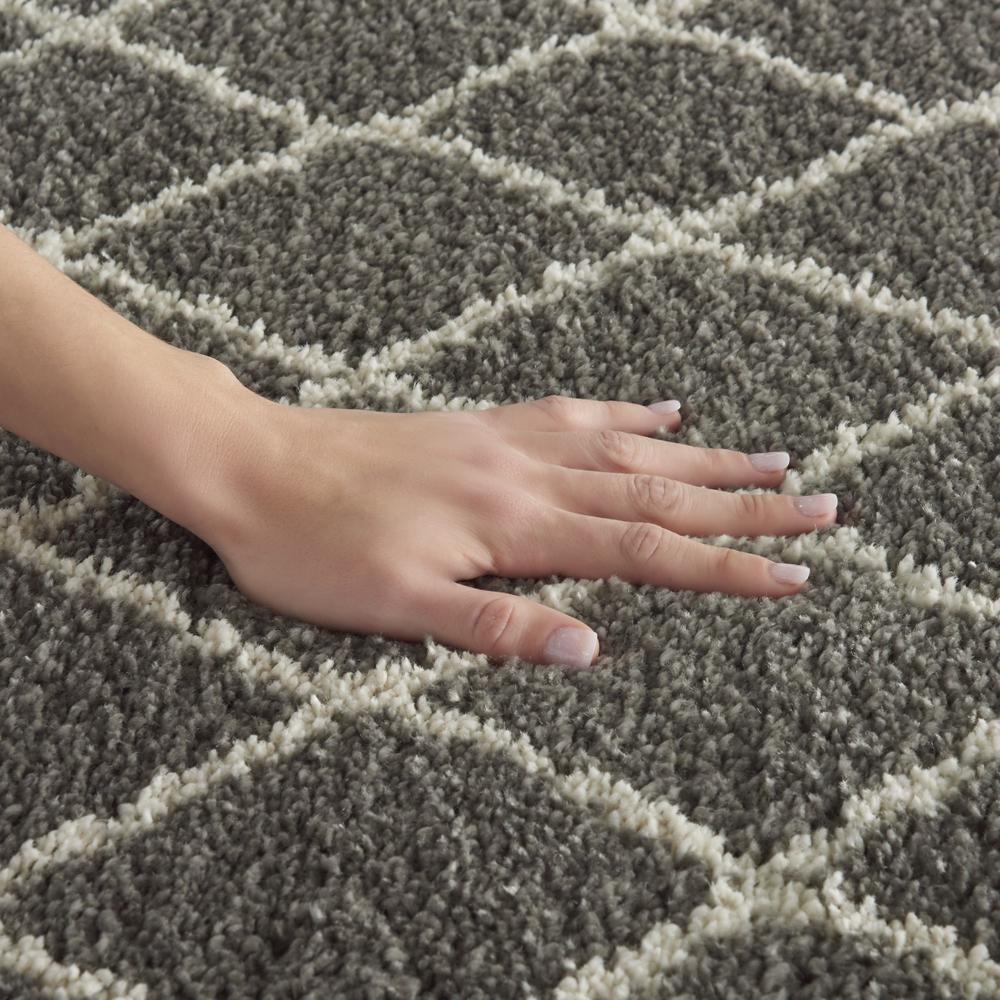 Nourison Home Geometric Shag Area Rug. Picture 8