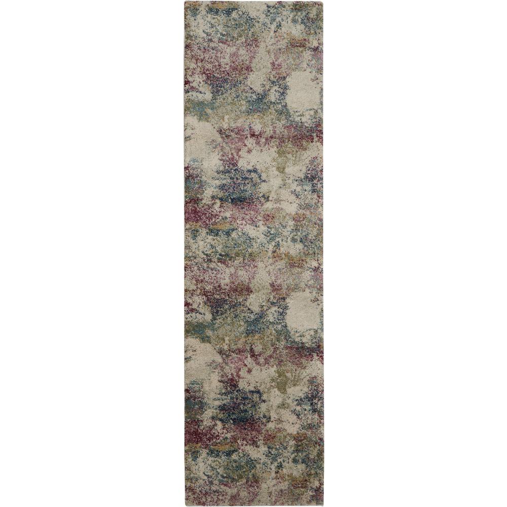 Fusion Area Rug, Cream/Multi, 2'2" x 7'6". Picture 1