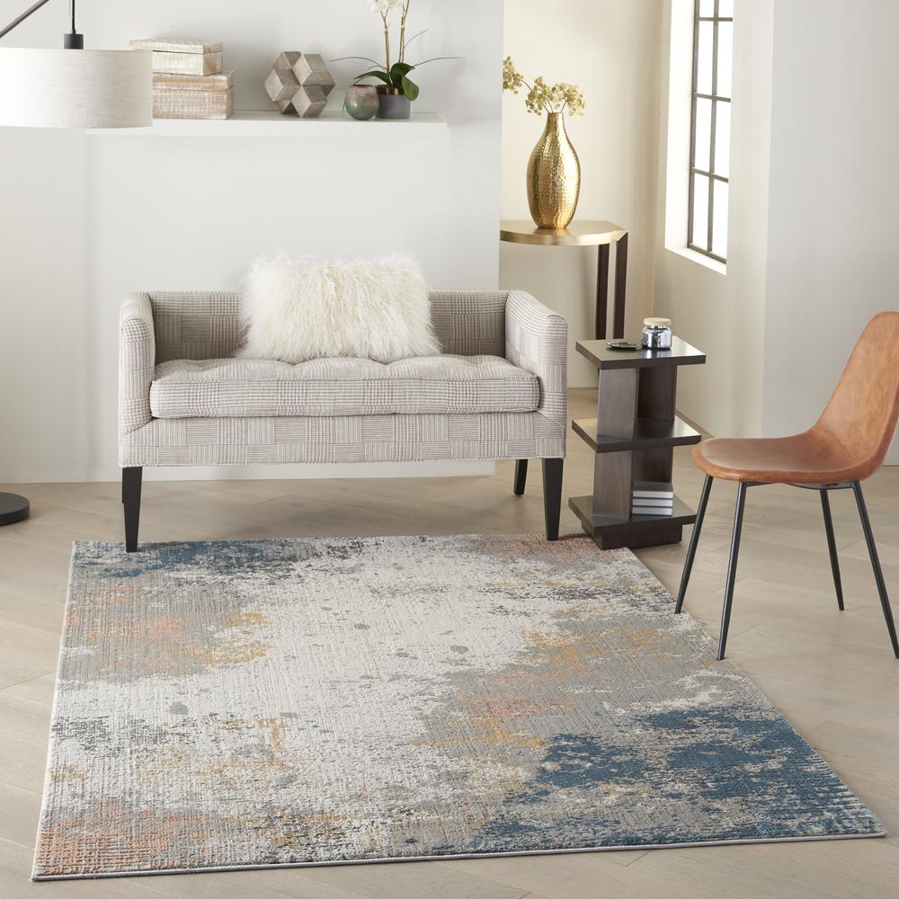 Modern Rectangle Area Rug, 5' x 7'. Picture 9