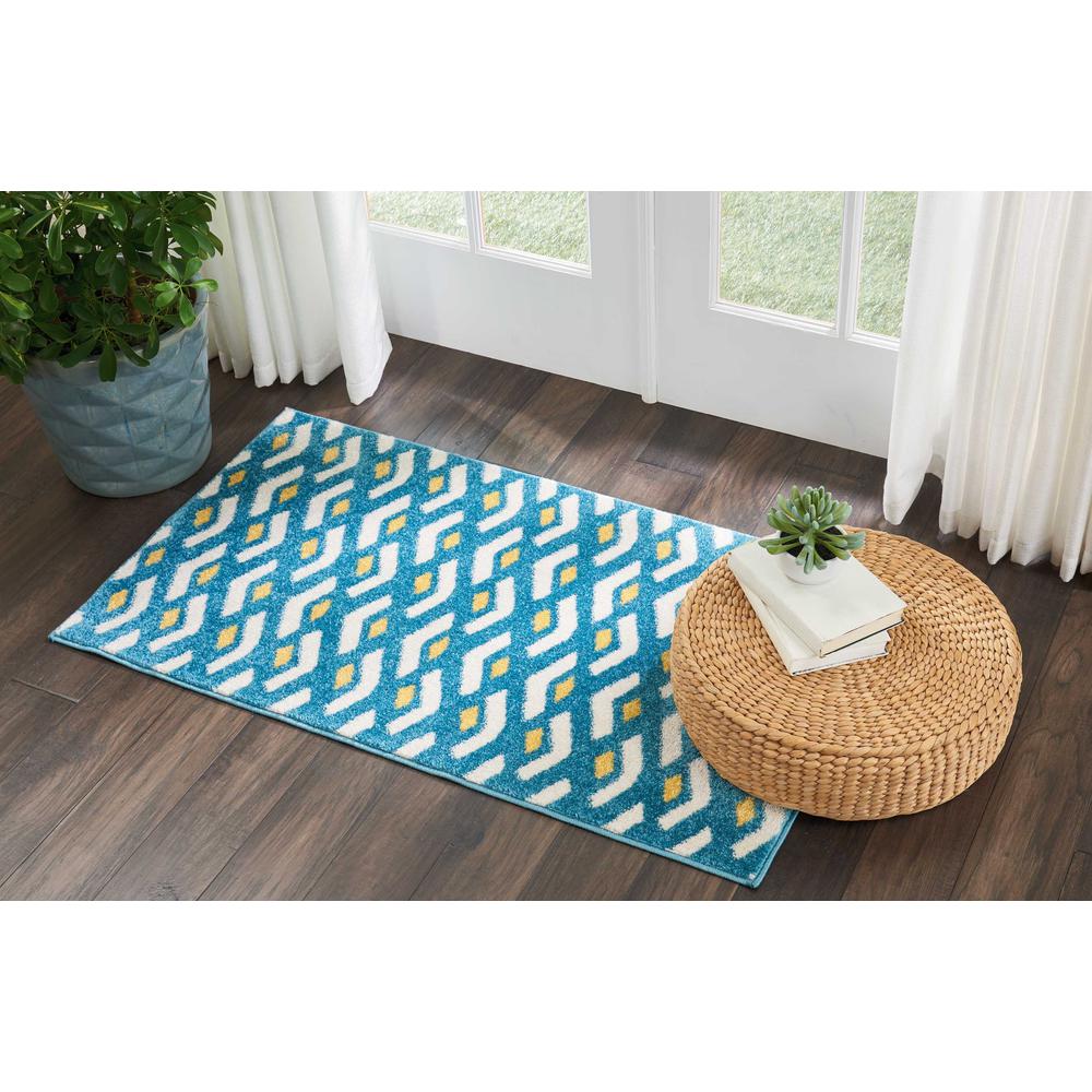 Nourison Harper Blue Kids Area Rug. Picture 2