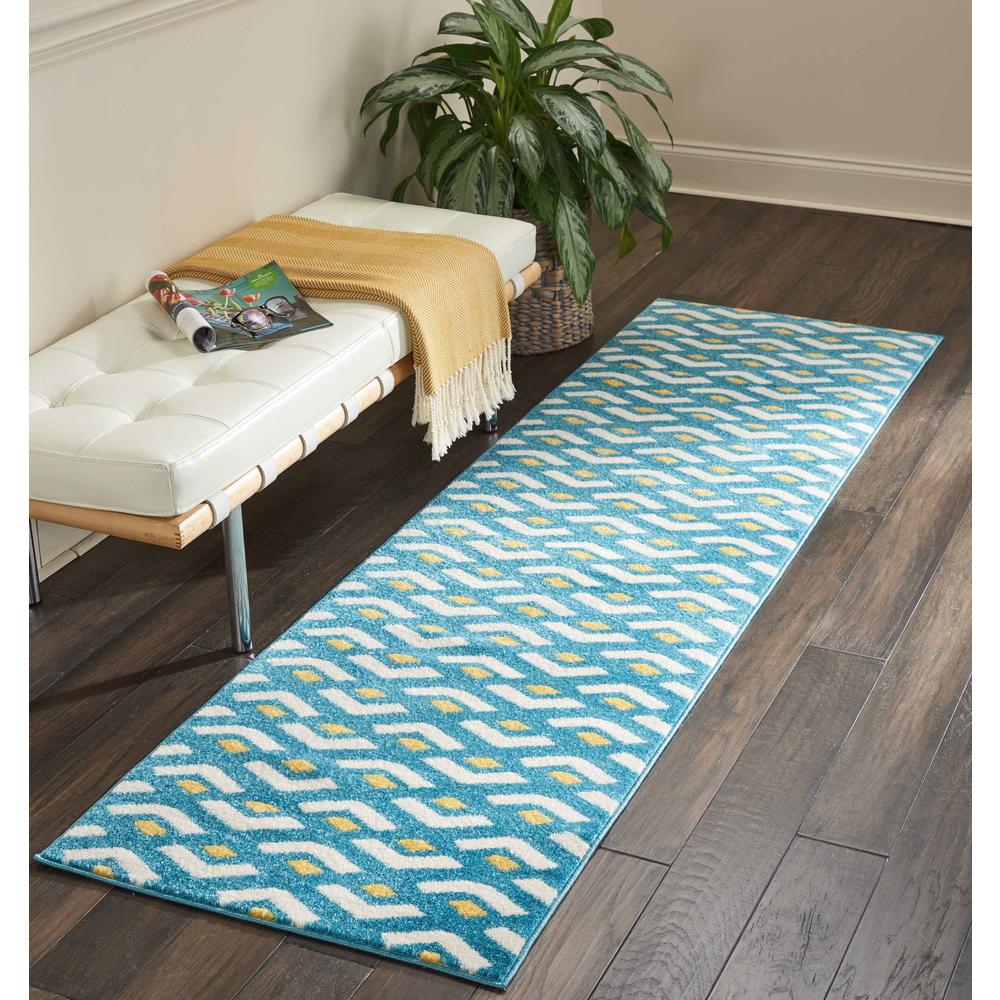 Nourison Harper Blue Kids Area Rug. Picture 2