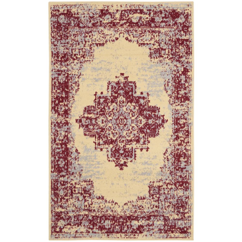 Vintage Rectangle Area Rug, 3' x 5'. Picture 1