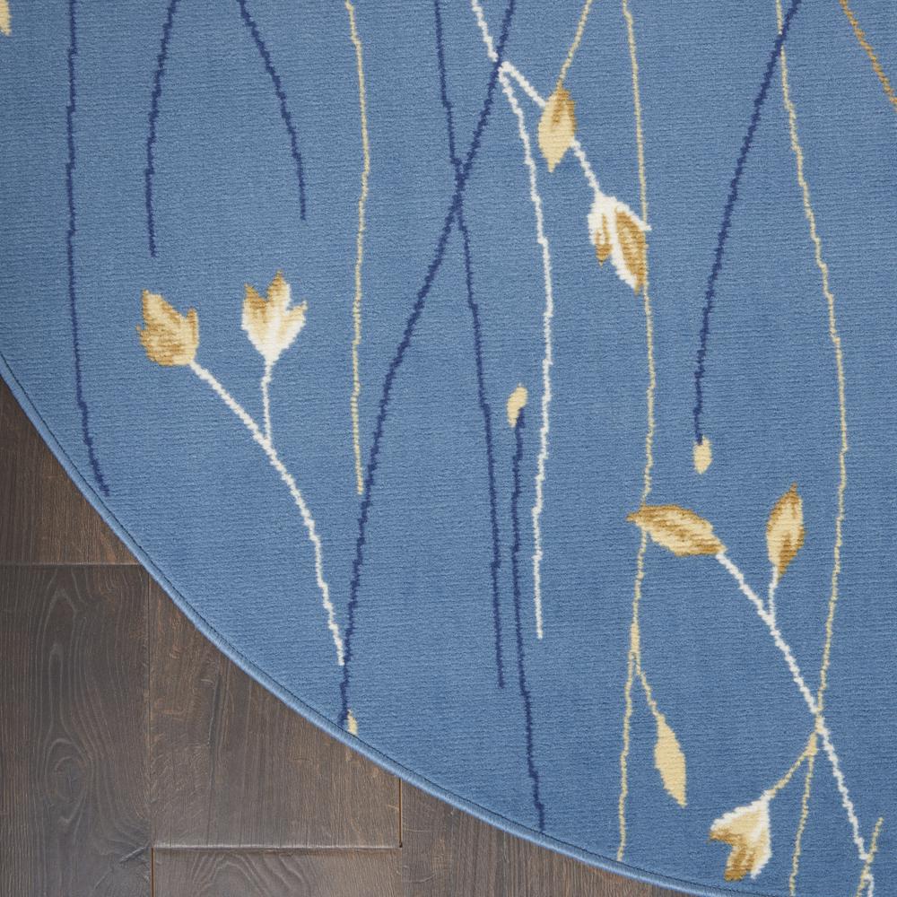 Contemporary Round Area Rug, 5' x Round. Picture 4
