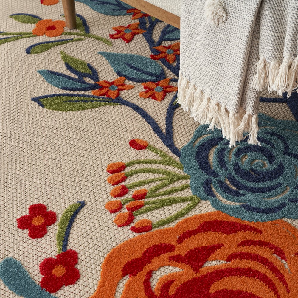 Contemporary Rectangle Area Rug, 6' x 9'. Picture 9