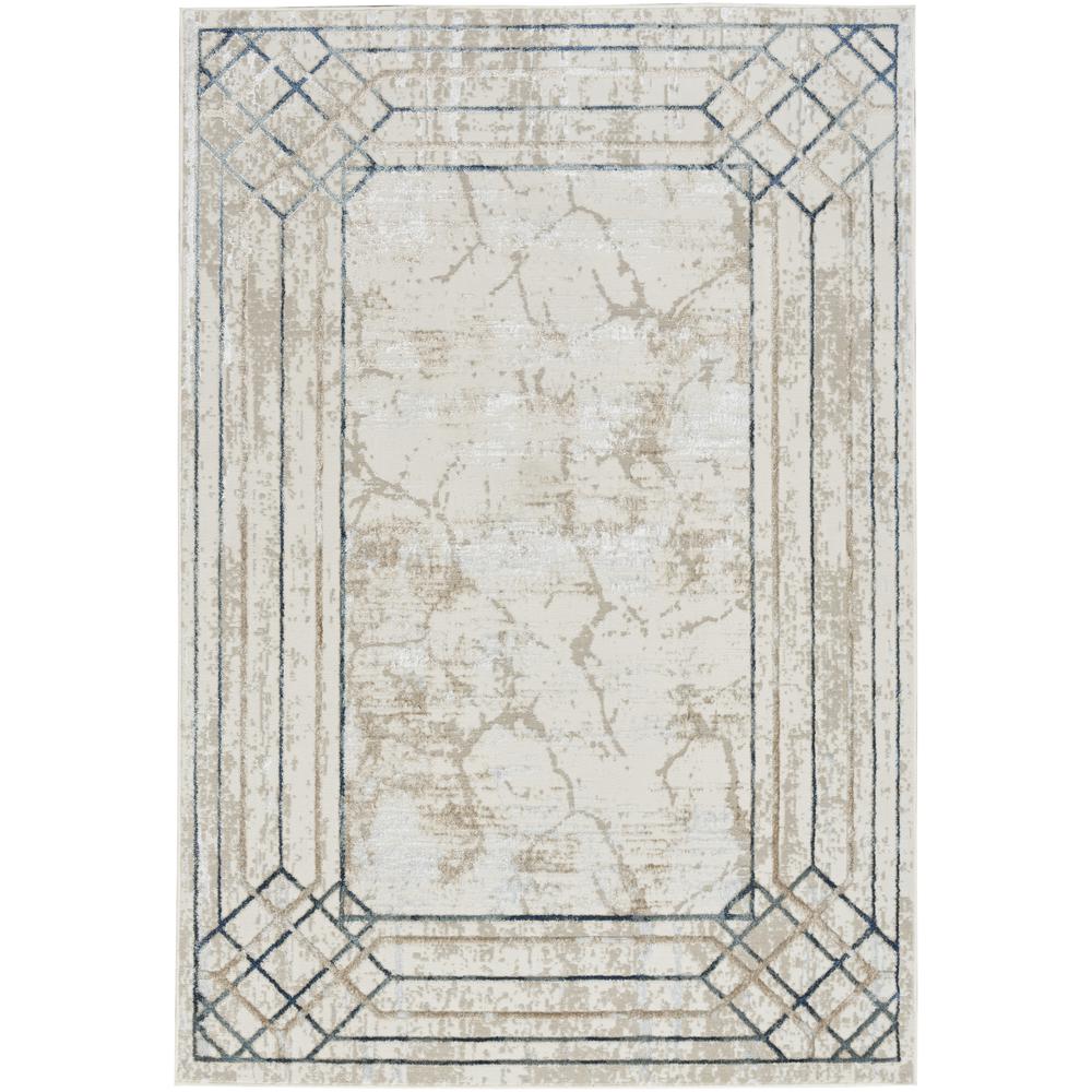 Mid-Century Modern Rectangle Area Rug, 5' x 7'. Picture 1
