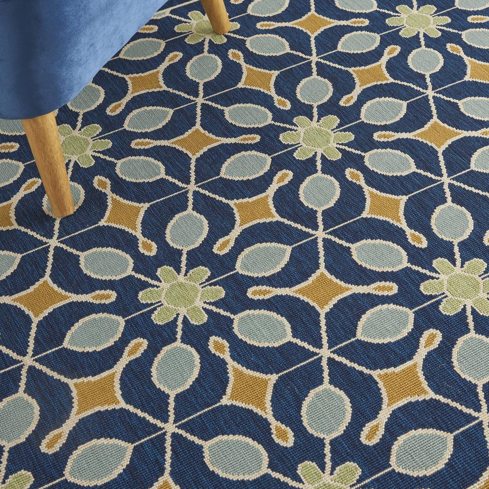 Caribbean Area Rug, Navy, 5'3" x SQUARE. Picture 8