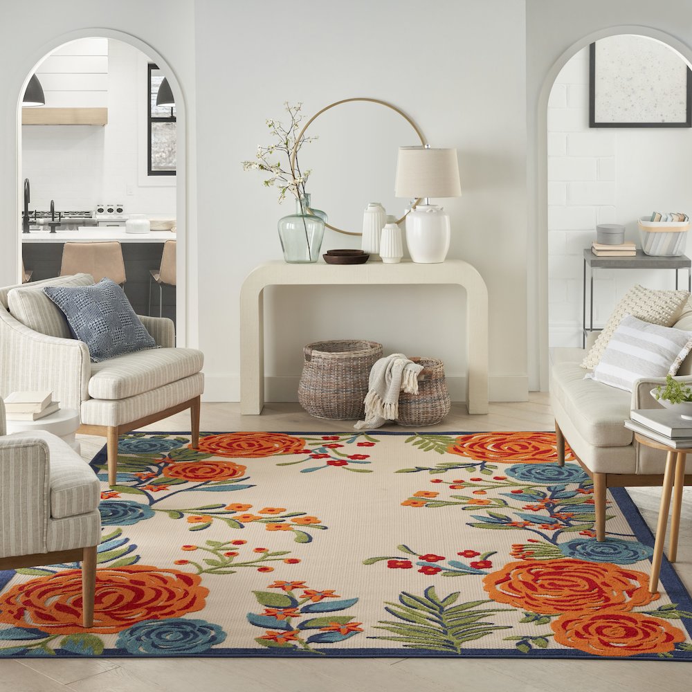 Contemporary Rectangle Area Rug, 6' x 9'. Picture 10