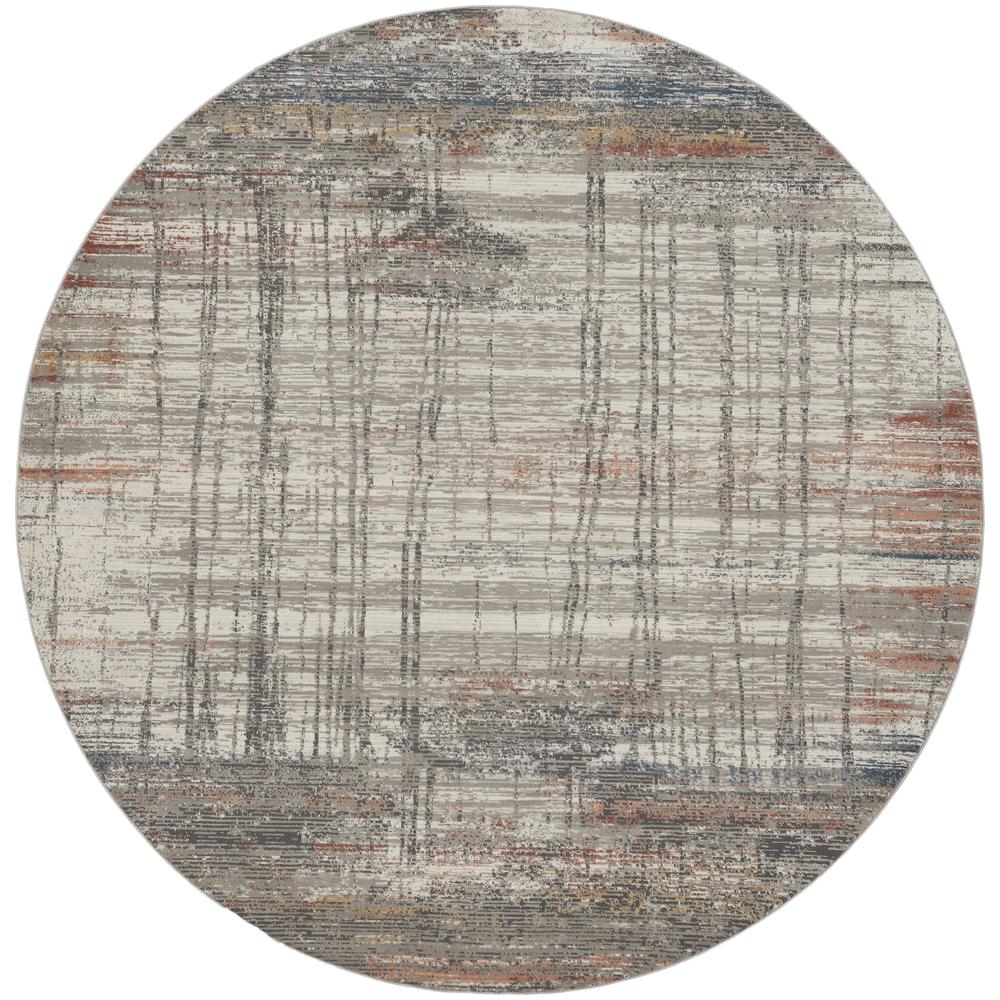 Modern Round Area Rug, 5' x Round. Picture 1