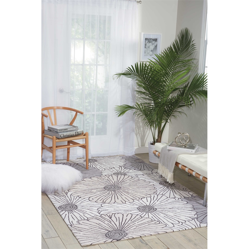 Nourison Fantasy Ivory/Multi Area Rug. Picture 6