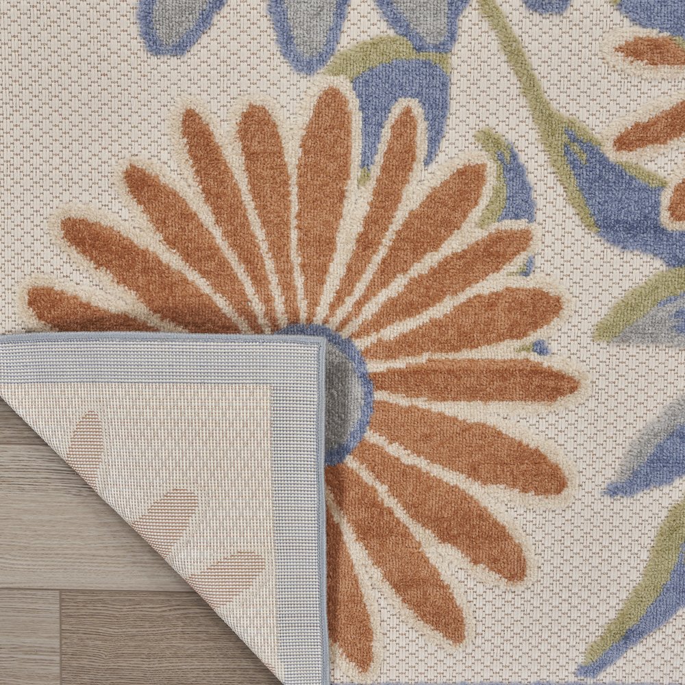 Aloha 2'3" x 8' Beige Multicolor Contemporary Rug. Picture 3