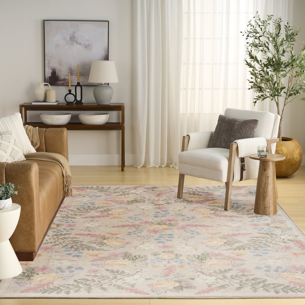 Nourison Home Botanical Washables Area Rug. Picture 9