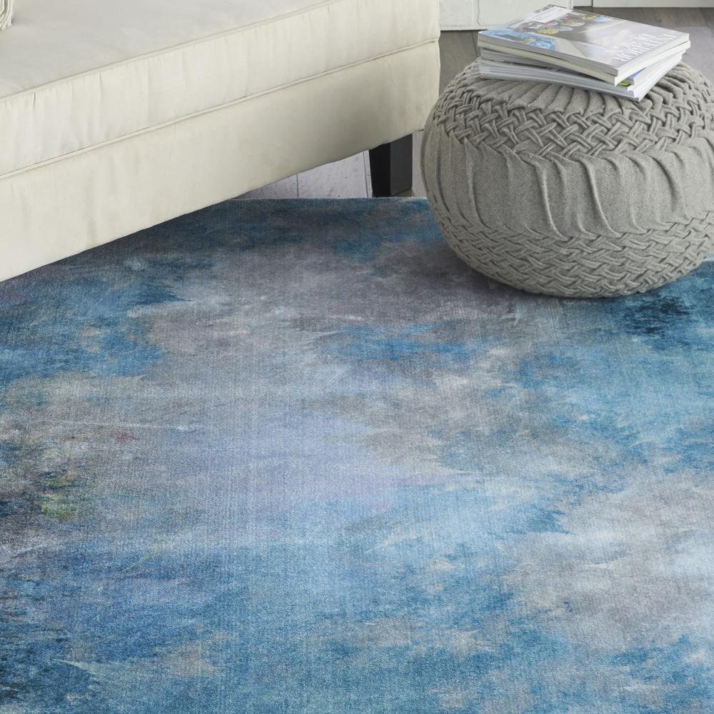 Nourison Le Reve Area Rug, Seafoam, 7'9" x 9'9", LER02. Picture 8