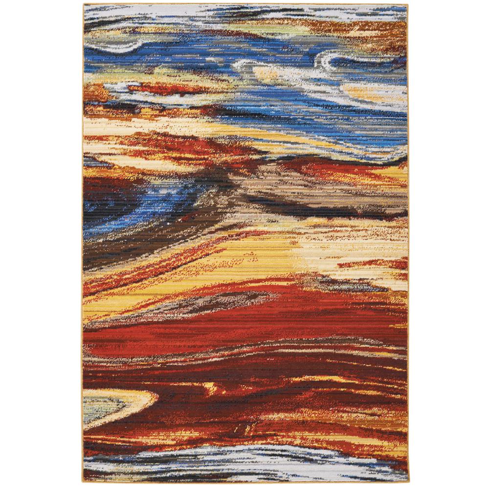 Modern Rectangle Area Rug, 4' x 6'. Picture 1