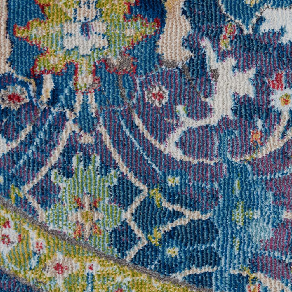 Vintage Round Area Rug, 4' x Round. Picture 6