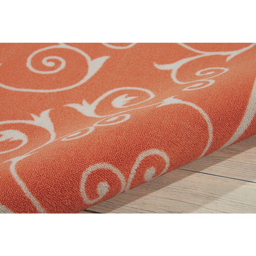 Home & Garden Area Rug, Orange, 10' x 13'. Picture 4