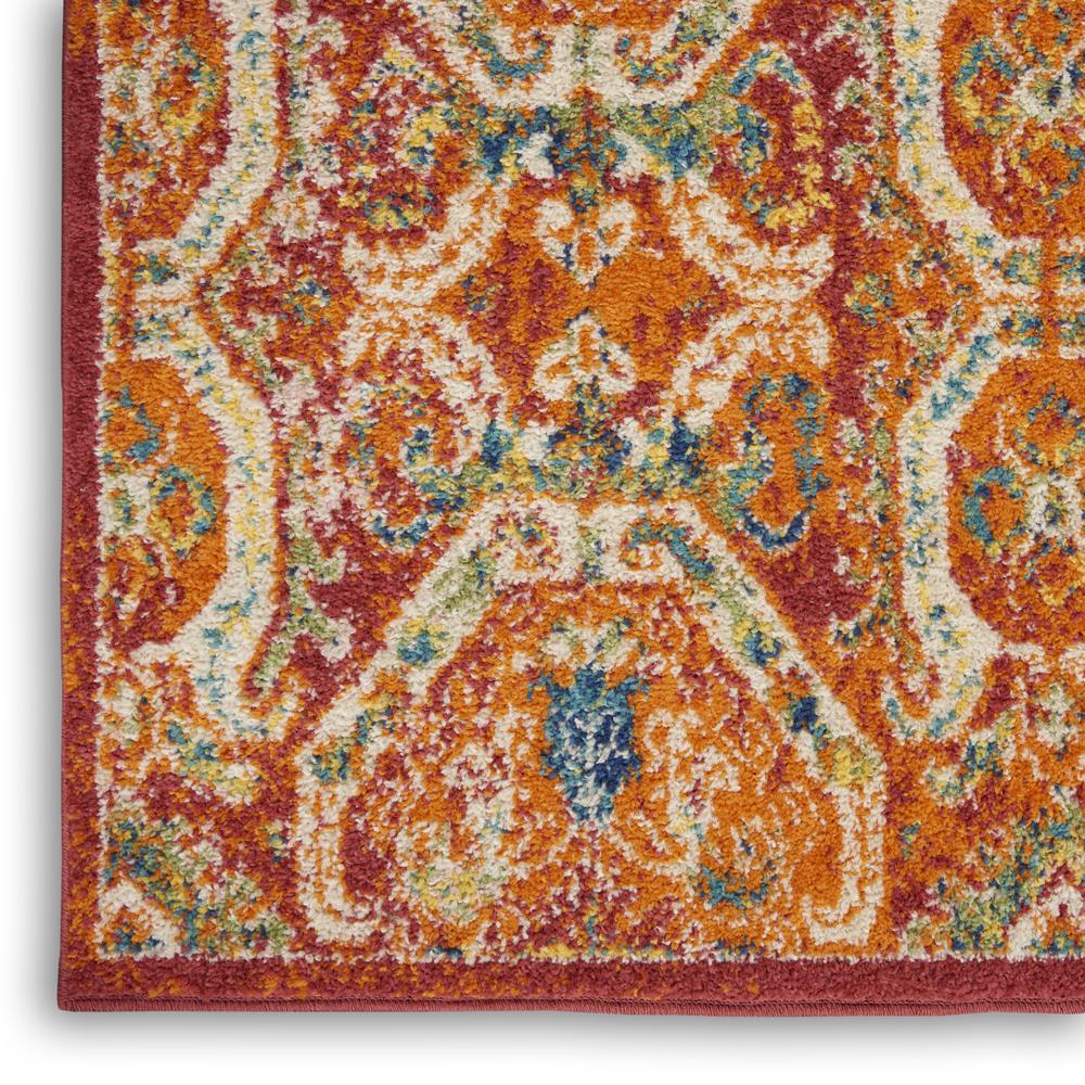 ALR05 Allur Red Multicolor Area Rug- 5'3" x 7'3". Picture 5