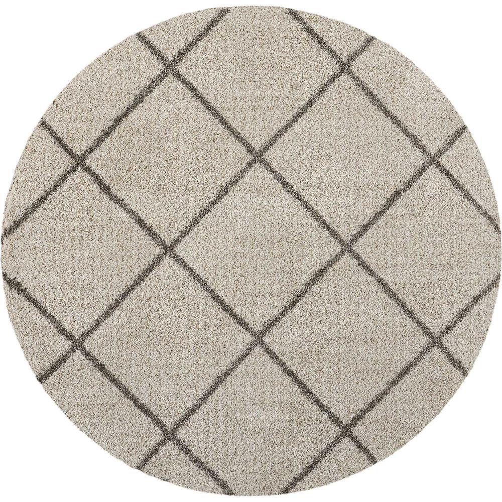 Brisbane Area Rug, Cream, 6'7" x ROUND. Picture 1