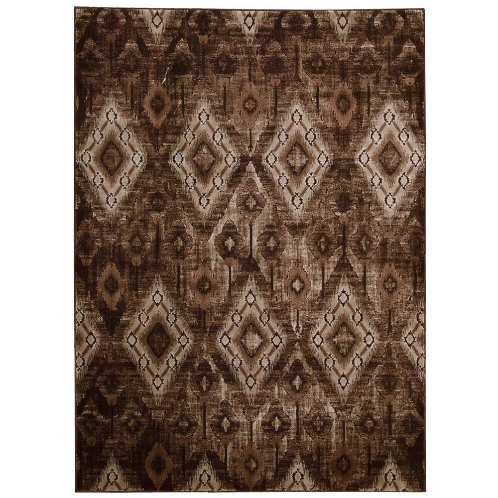 Karma Area Rug, Chocolate, 7'10" x 10'6". Picture 1