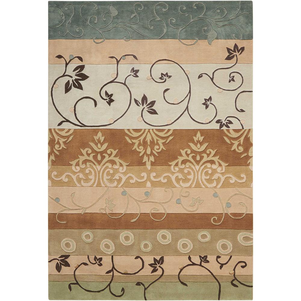 Contemporary Rectangle Area Rug, 7' x 9'. Picture 1