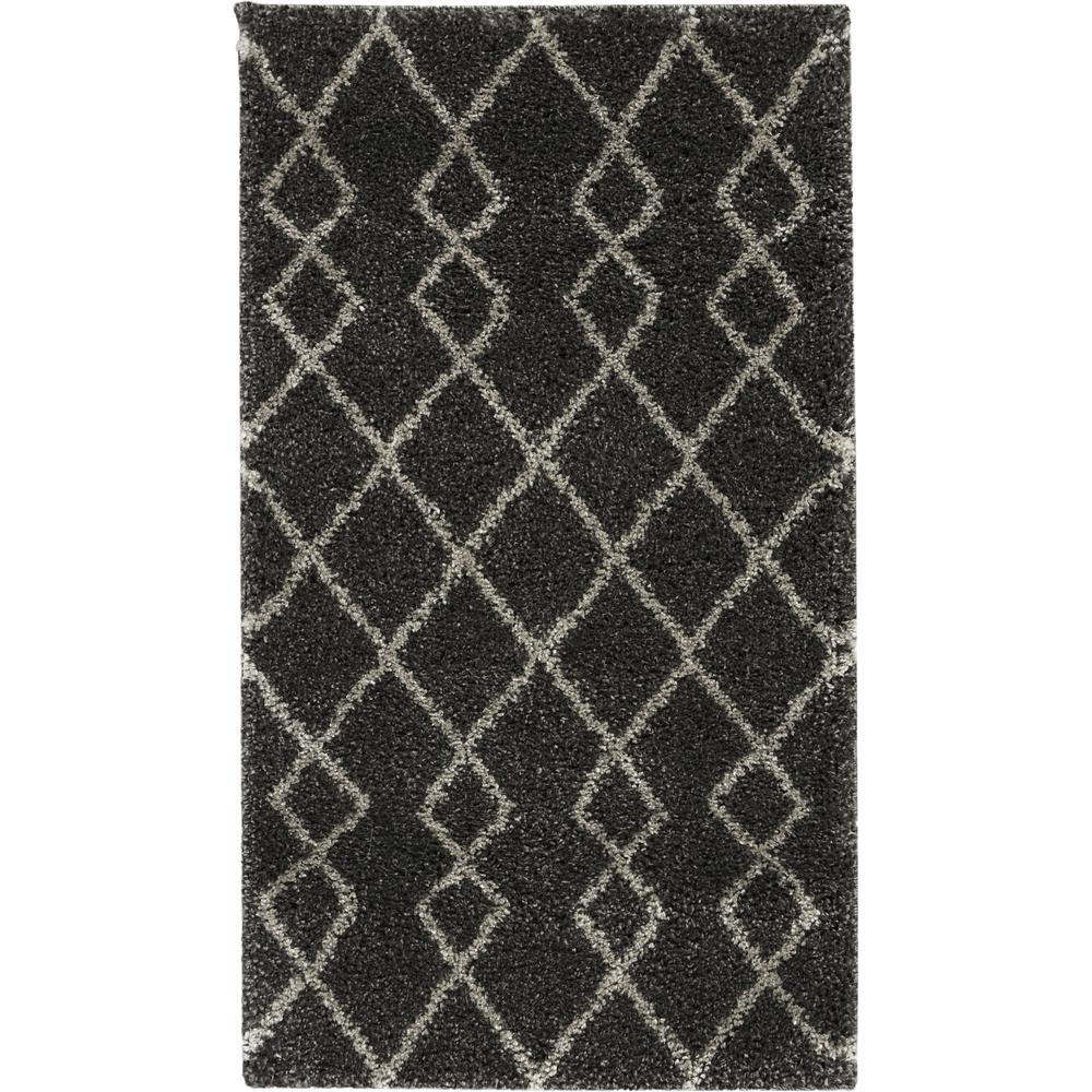 Nourison Home Geometric Shag Area Rug. Picture 1