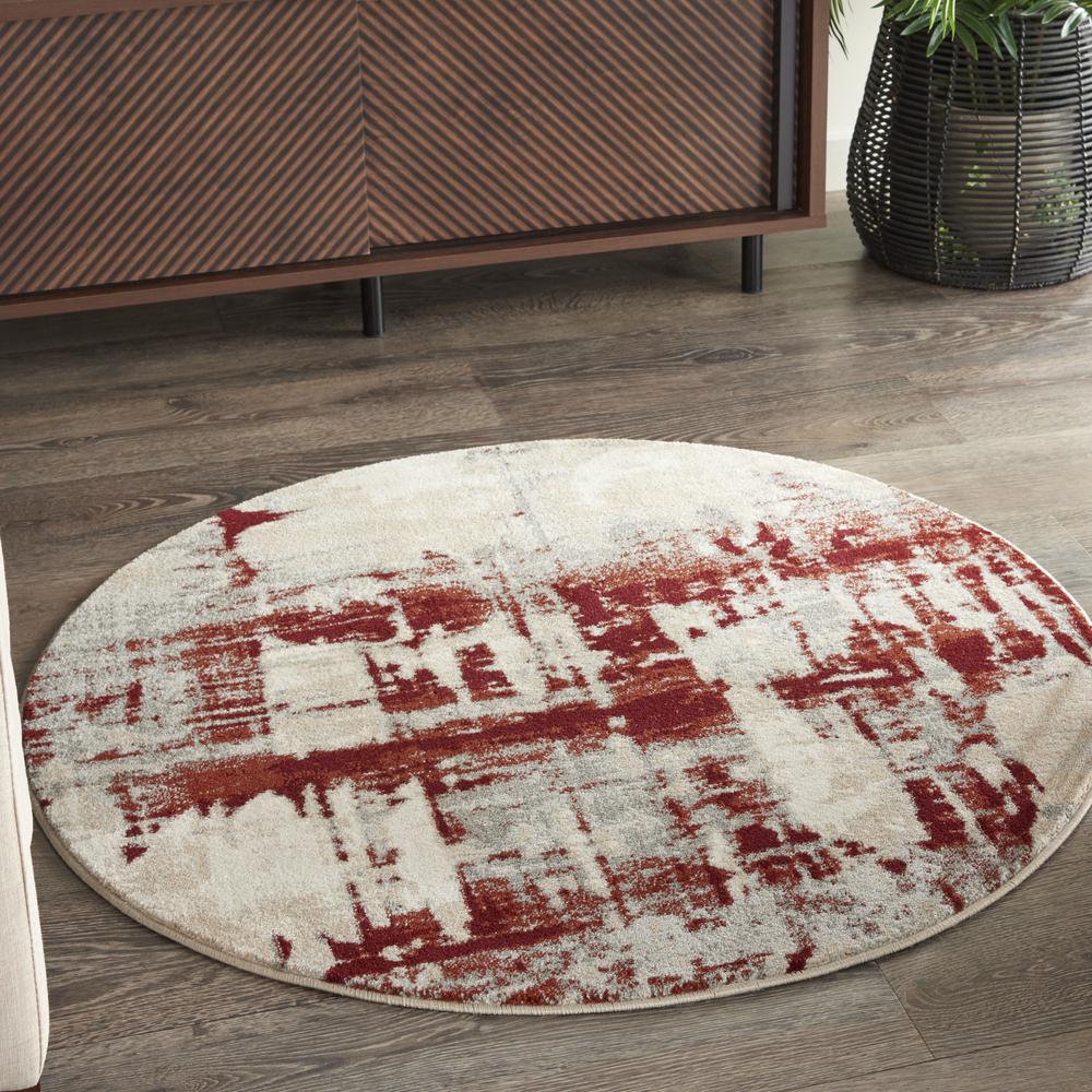 Modern Round Area Rug, 4' x Round. Picture 2