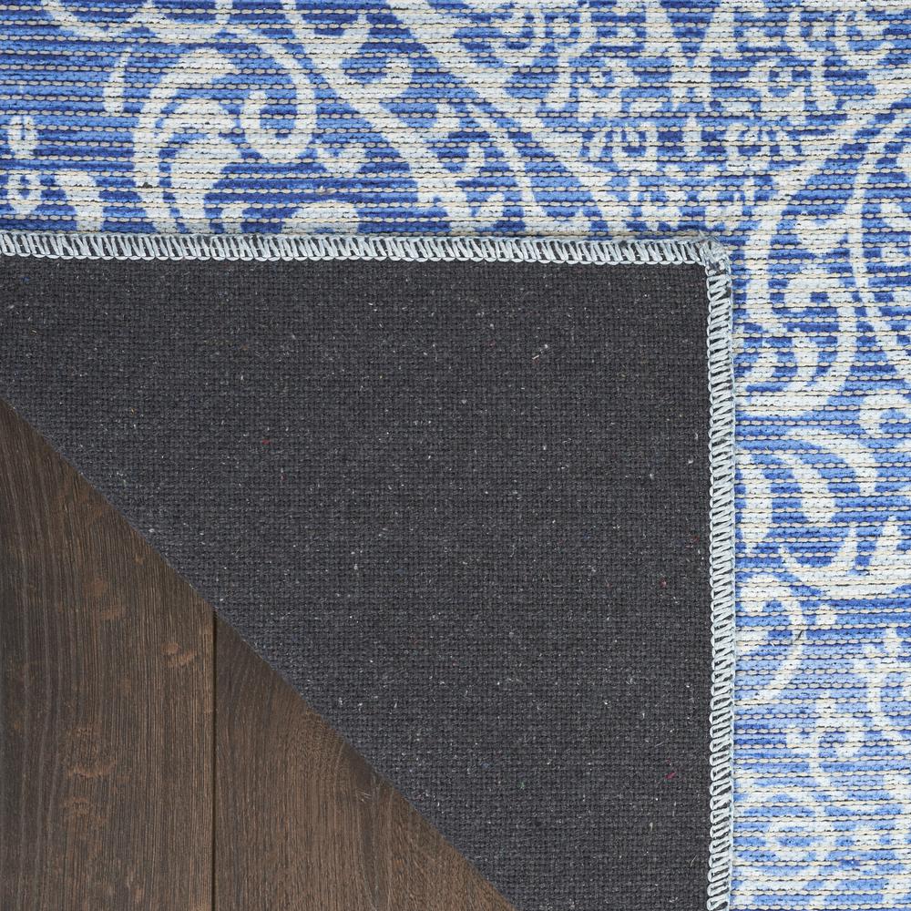 Waverly Washables Collection 7'10 x 9'10 Blue Area Rug. Picture 3