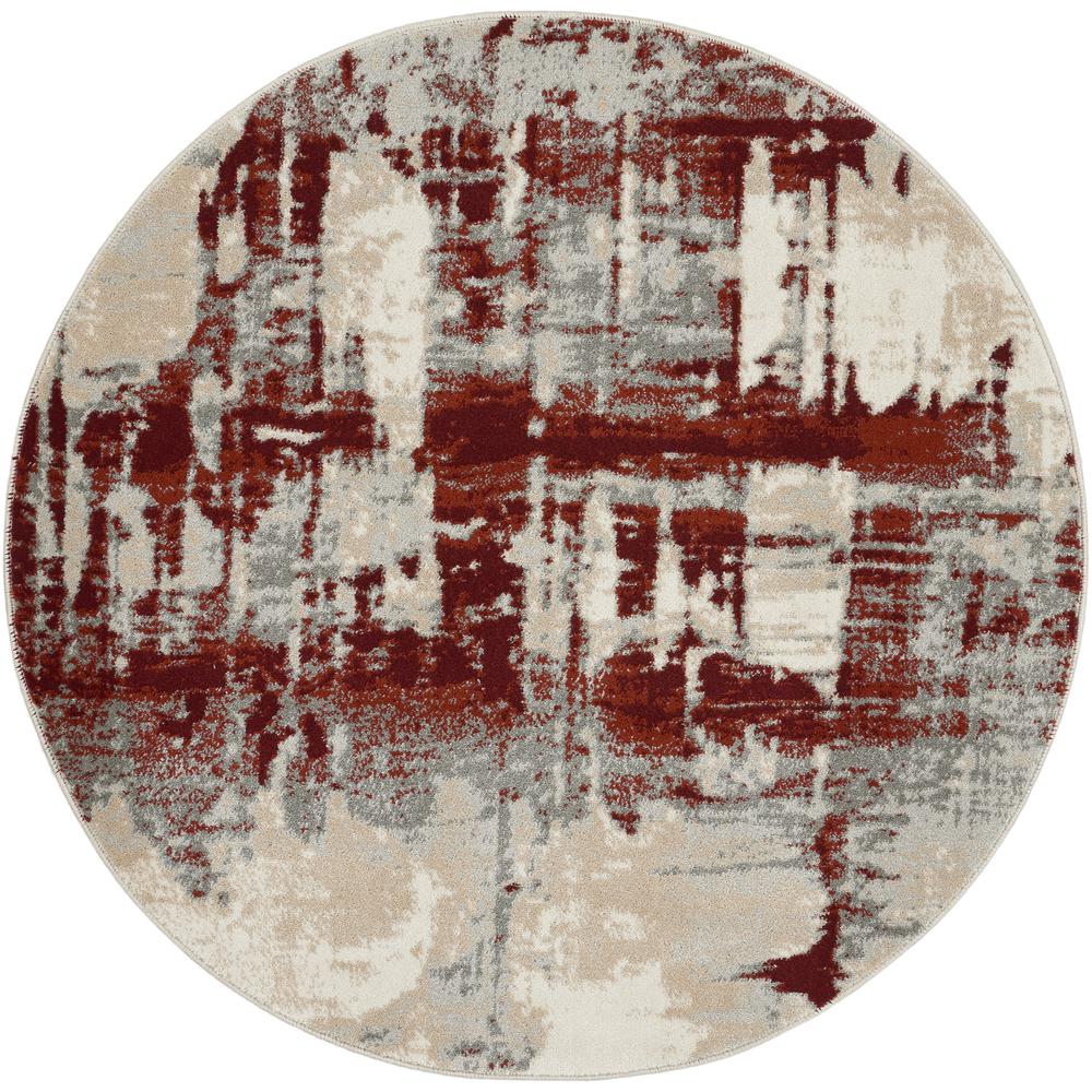 Modern Round Area Rug, 4' x Round. Picture 1