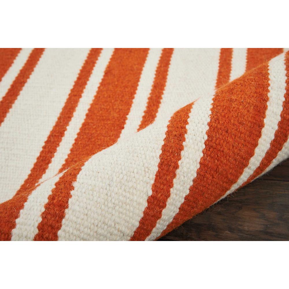 Solano Area Rug, Ivory/Orange, 8' x 10'6". Picture 4