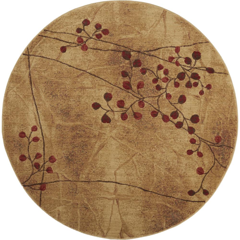 Rustic Round Area Rug, 8' x Round. Picture 1