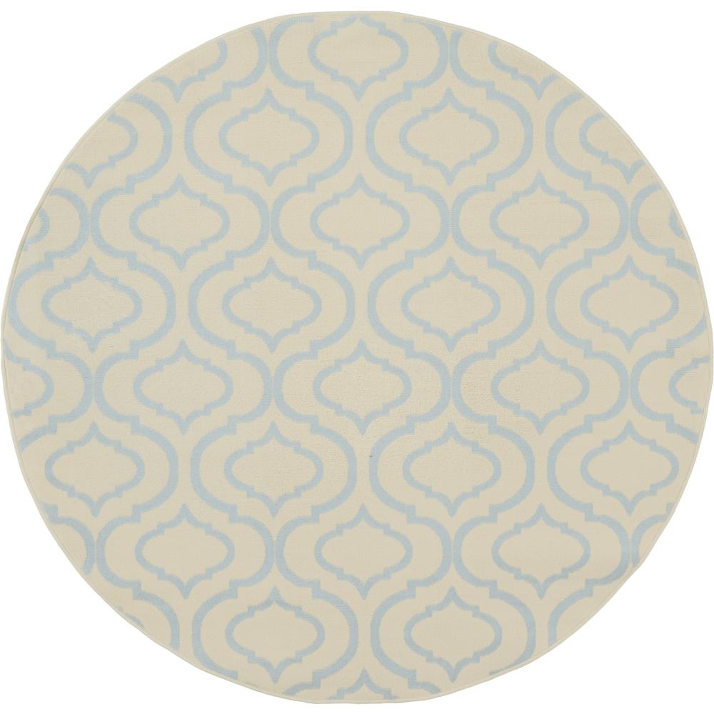 Contemporary Round Area Rug, 5' x Round. Picture 1