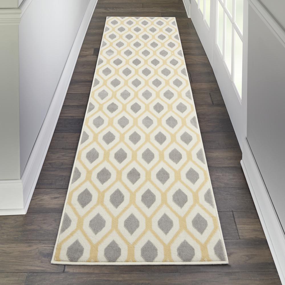 Grafix Area Rug, White, 2'3" x 7'6". Picture 2