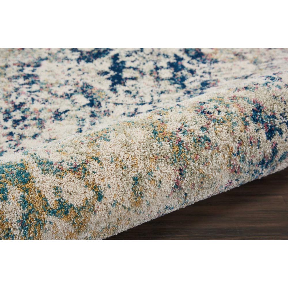 Fusion Area Rug, Cream/Blue, 2'2" x 7'6". Picture 3