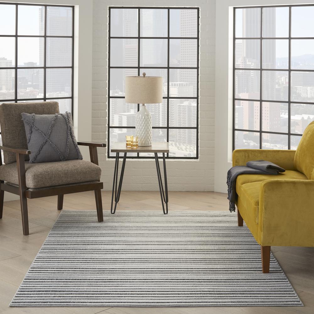 CLA01 Calobra Dark Grey Area Rug- 4' x 6'. Picture 2