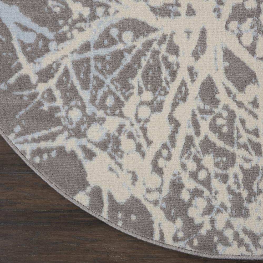 Jubilant Area Rug, Grey, 5'3" x ROUND. Picture 4
