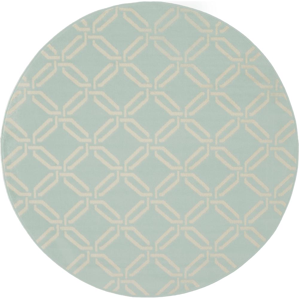 Coastal, Nautical & Beach Round Area Rug, 5' x Round. Picture 1