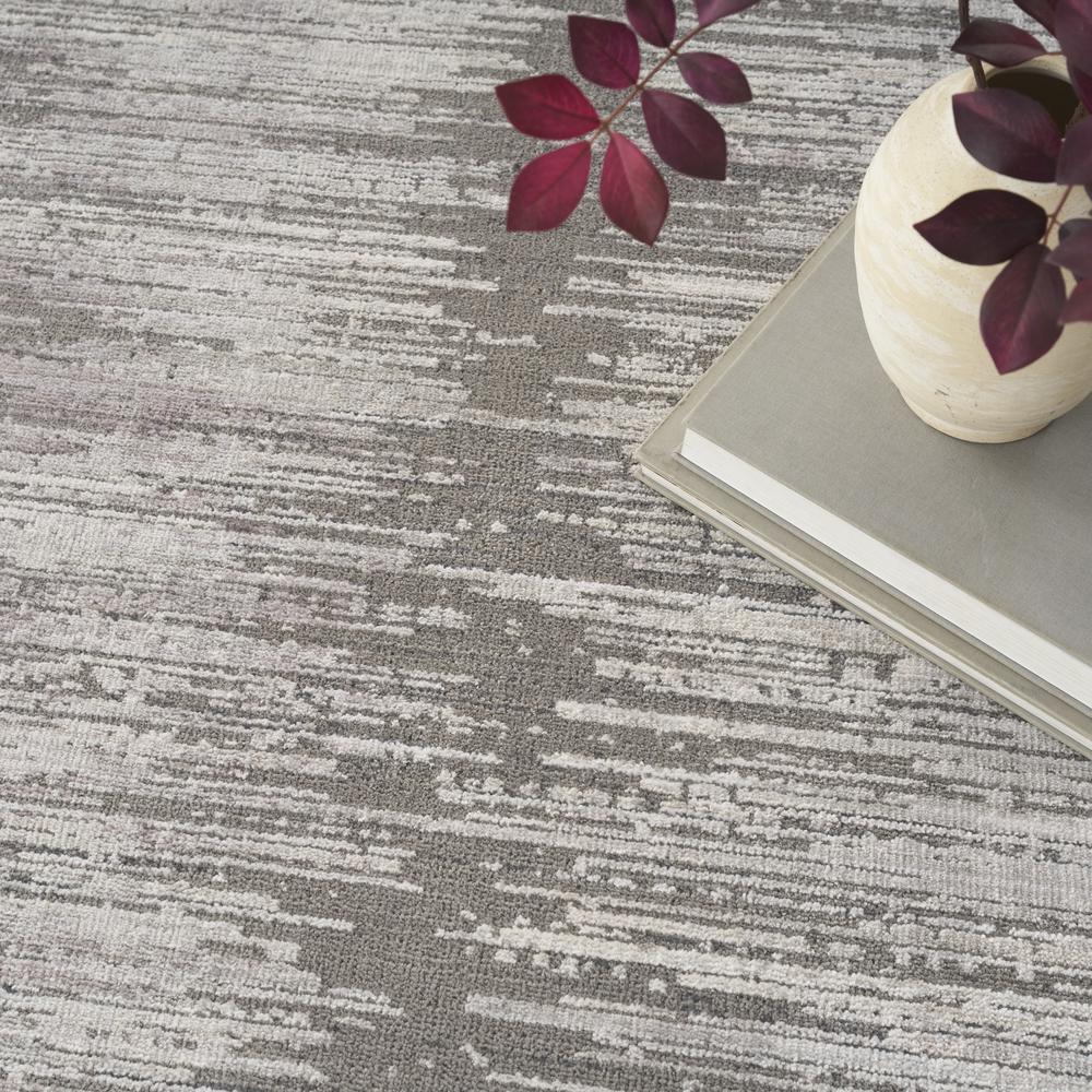 Nourison Abstract Hues Area Rug, Grey White 8' x 10'. Picture 8