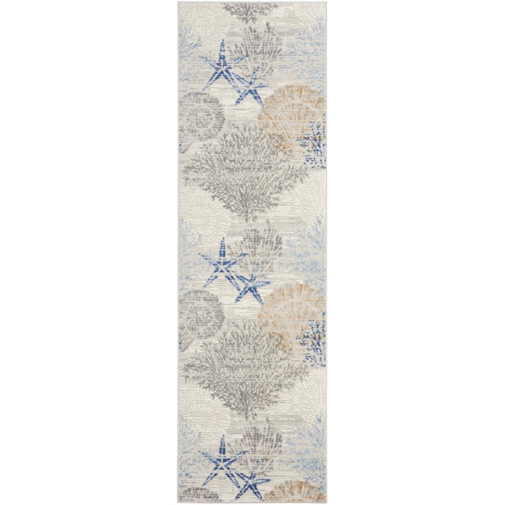 Coastal, Nautical & Beach Runner Area Rug, 8' Runner. Picture 1