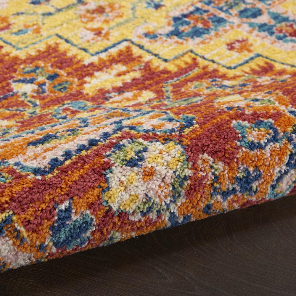 ALR04 Allur Red Multicolor Area Rug- 5'3" x 7'3". Picture 7