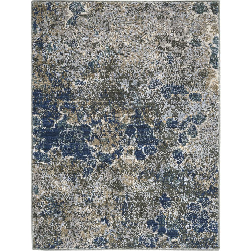 Nourison Artworks Area Rug, Blue/Grey, 2' x 3', ATW02. Picture 1
