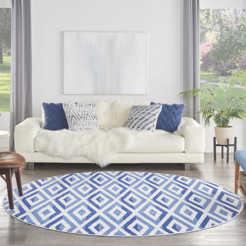 Modern Round Area Rug, 8' x Round. Picture 10