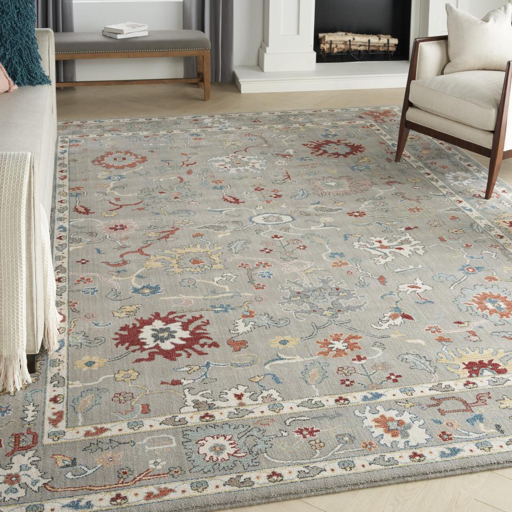 Nourison Parisa 8'6 x 11'6 Grey Area Rug. Picture 2