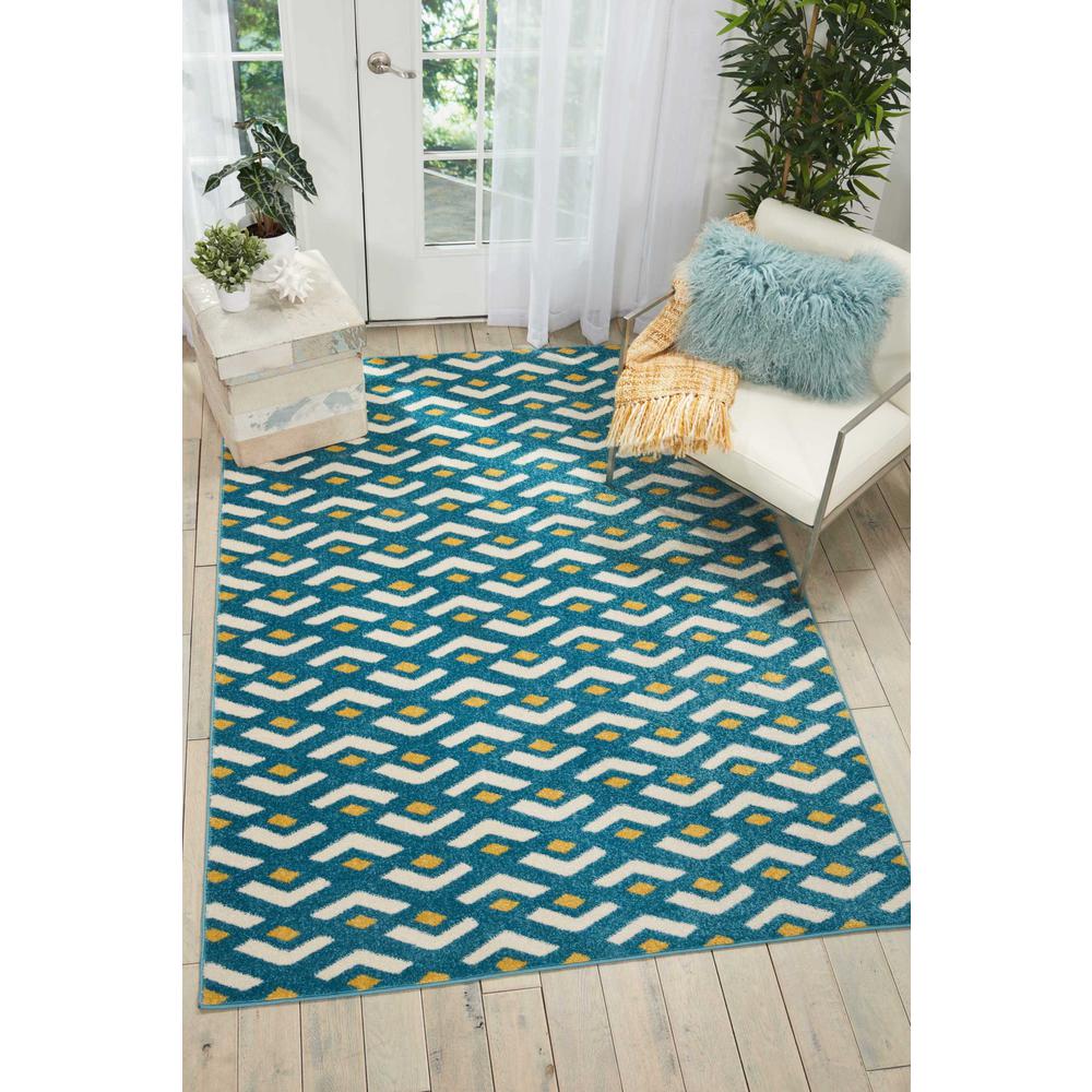 Nourison Harper Blue Kids Area Rug. Picture 2