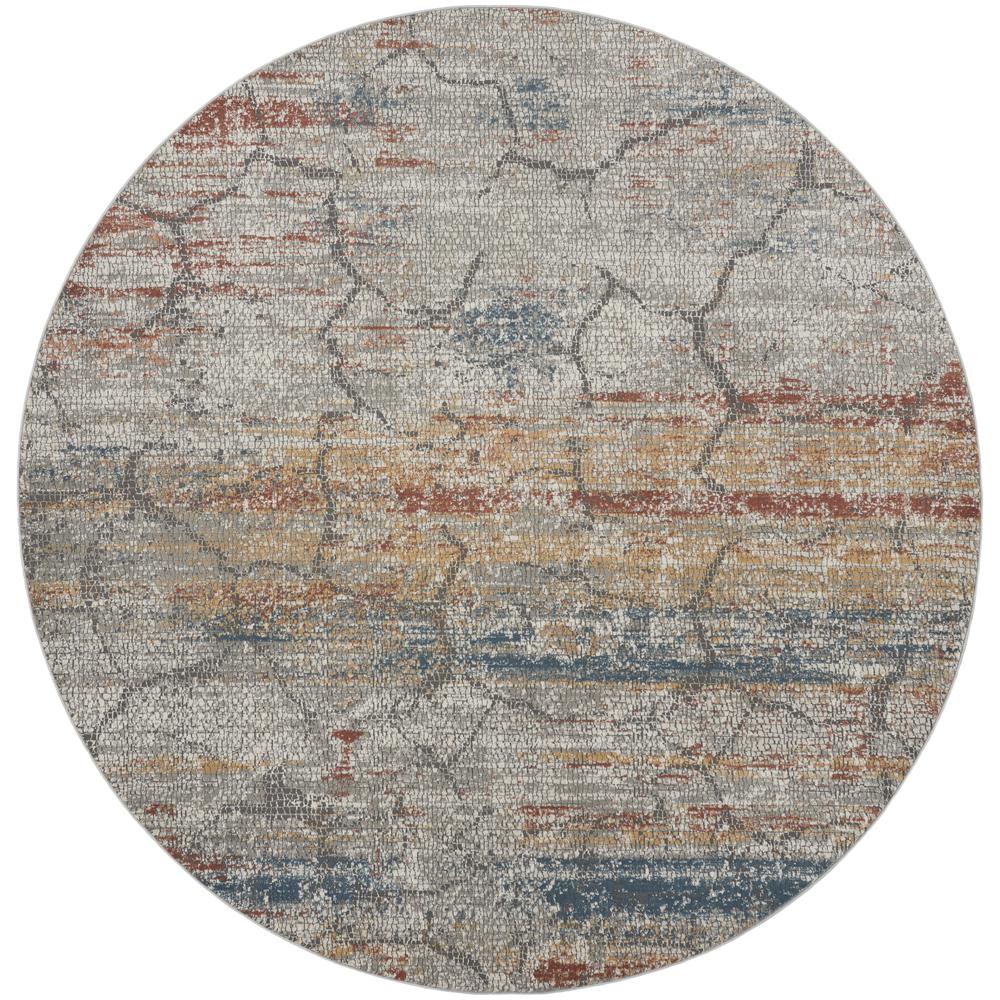 Modern Round Area Rug, 5' x Round. Picture 1