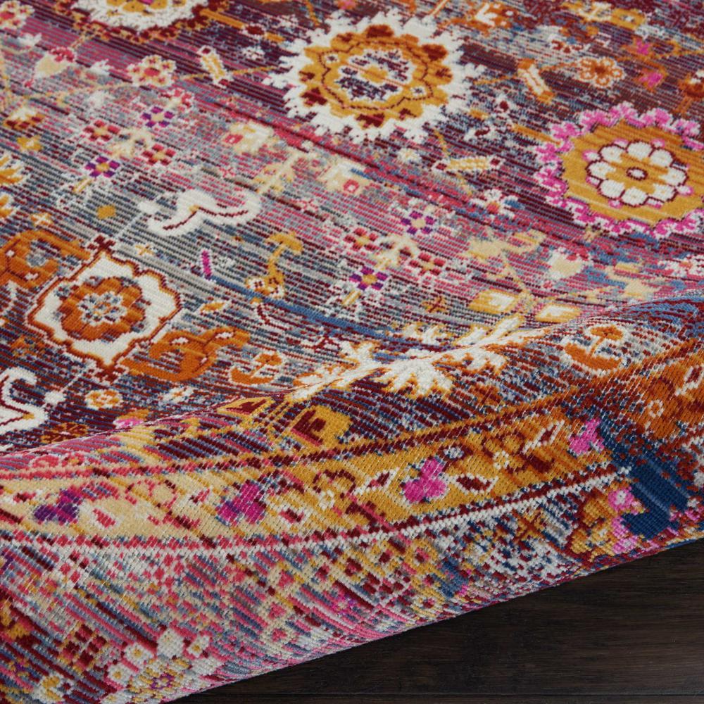 Vintage Round Area Rug, 4' x Round. Picture 7