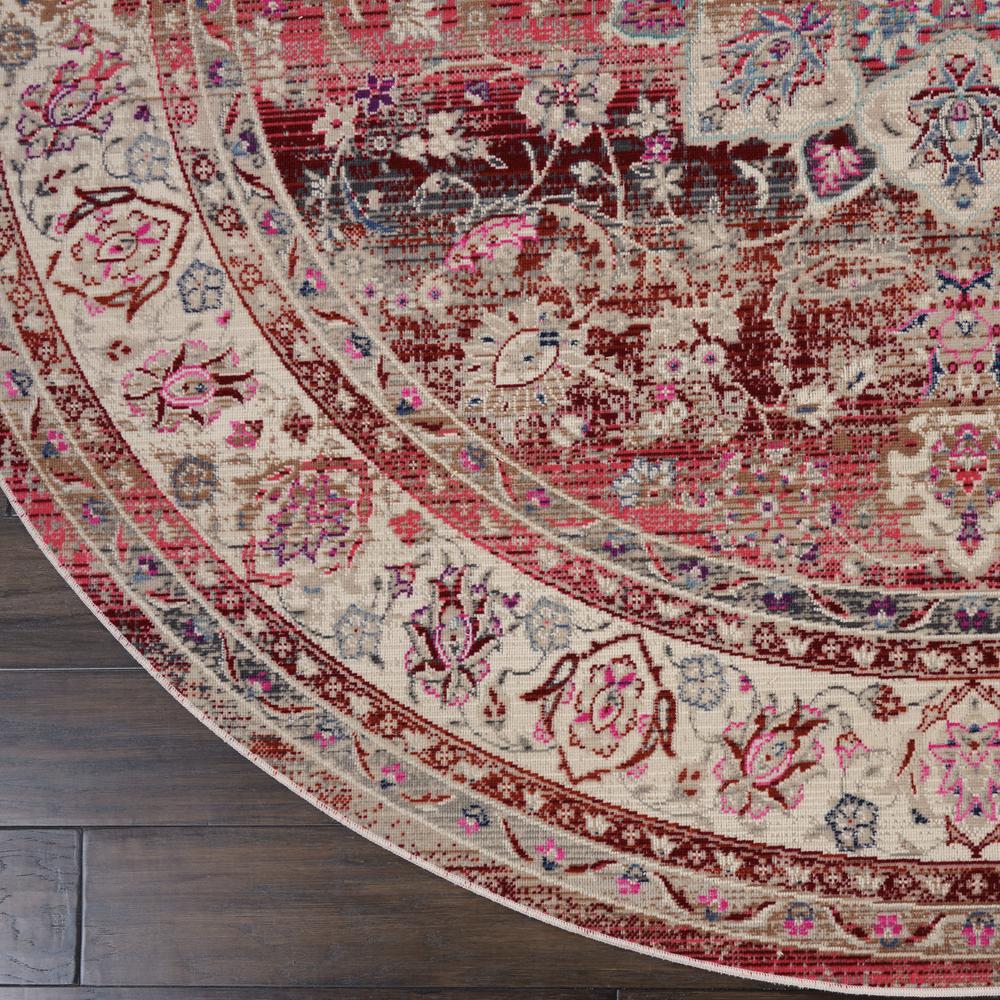 Vintage Round Area Rug, 6' x Round. Picture 4