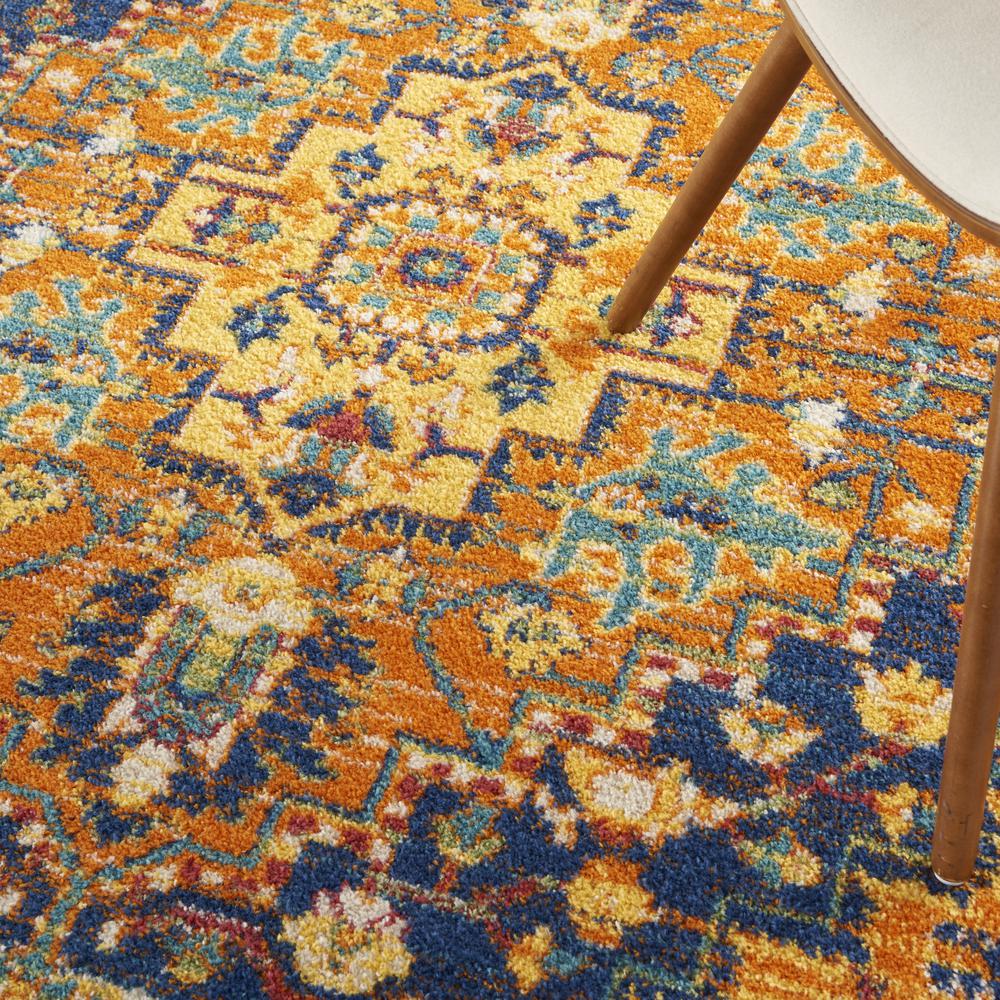 ALR04 Allur Orange Multicolor Area Rug- 5'3" x 7'3". Picture 8