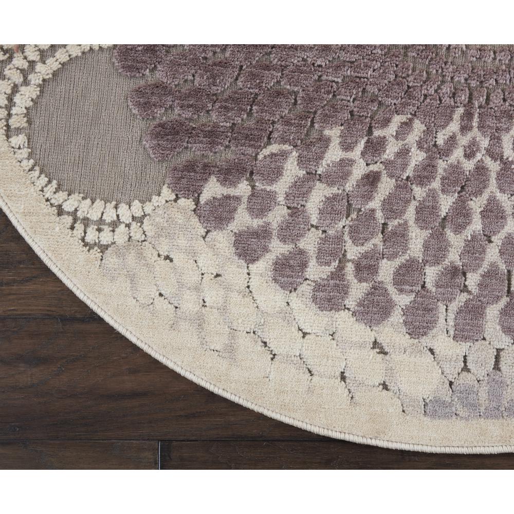 Graphic Illusions Area Rug, Grey, 4' x ROUND. Picture 3