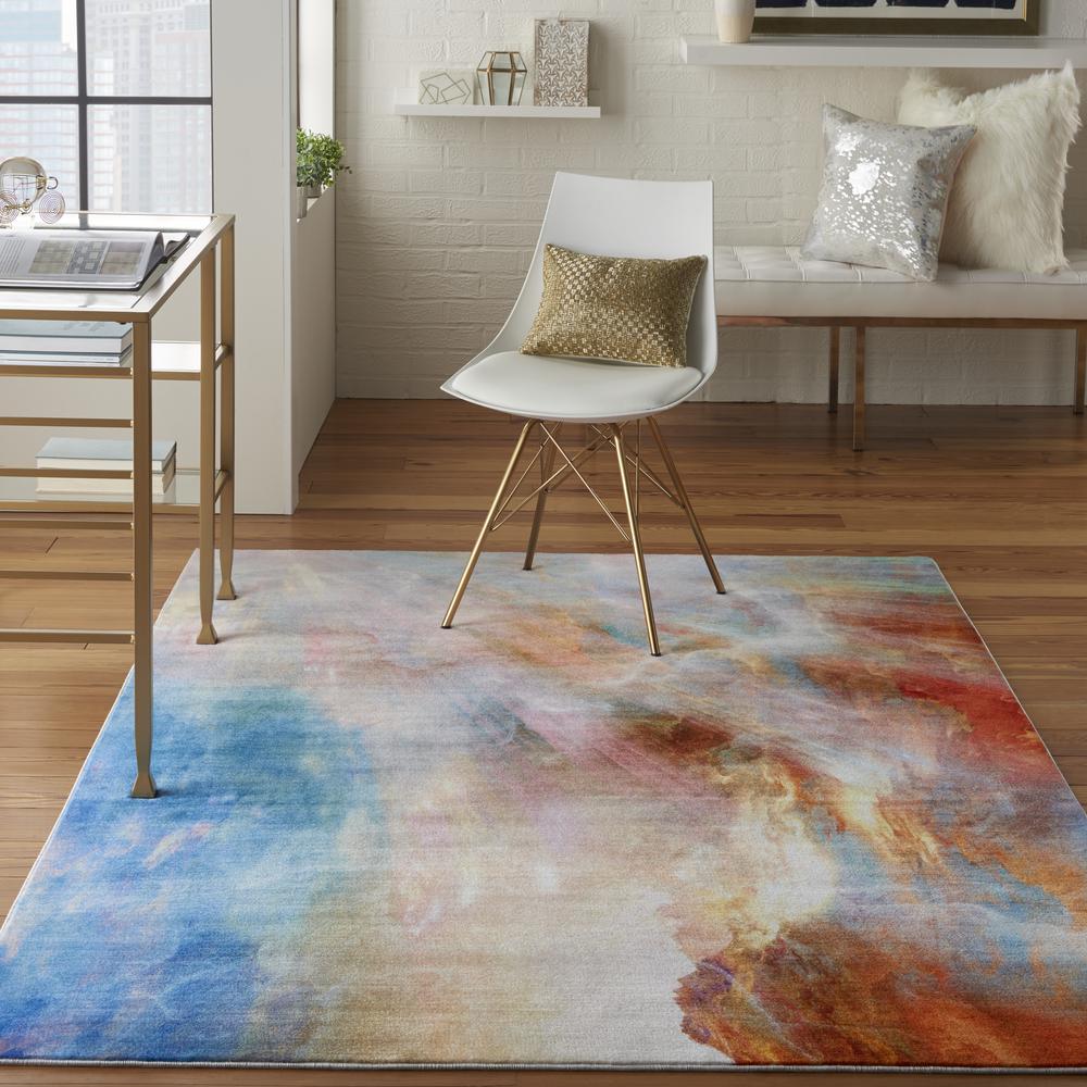 Nourison Le Reve Area Rug, Multicolor, 5'3" x 7'3", LER04. Picture 2